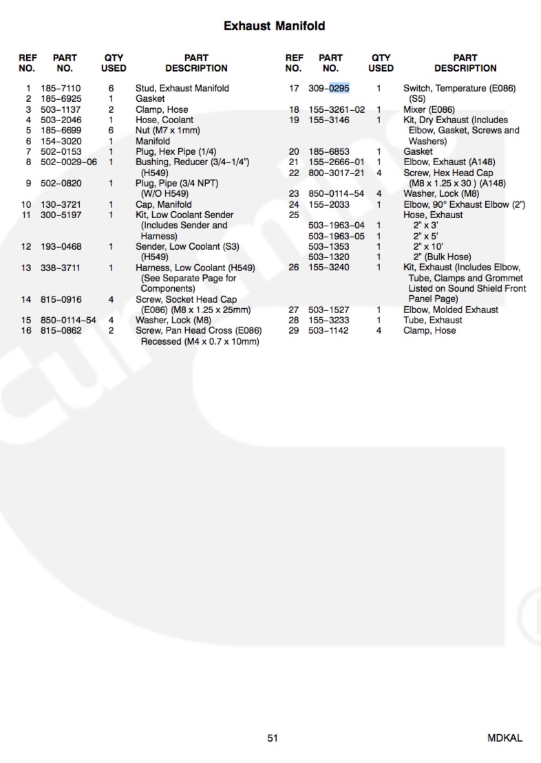  Onan 0309 0295 Switch High Temperature Cut Out for sale SXM Saint Martin Sint Maarten