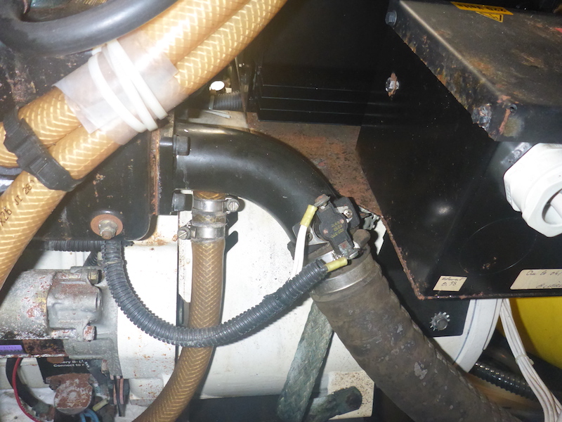  Amel Super Maramu 2000 Genset Onan Exhaust Elbow Replacement 